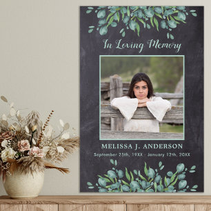 Rustieke Eucalyptus Herdenking Lieve Herinnering F Poster