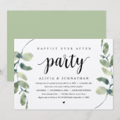 Rustieke Eucalyptus, Huwelijksvlucht Feest I Kaart (Voorkant / Achterkant)
