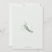 Rustieke Eucalyptus Krans Oefenavond Eten Kaart (Achterkant)