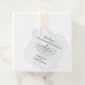 Rustieke eucalyptus & lavendel bruiloft dank u bedankjes labels (In situ)
