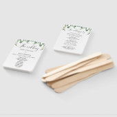 Rustieke Eucalyptus Leaves huwelijksceremonie prog Handwaaier (Niet-gemonteerd)