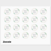 Rustieke Eucalyptus Mason Pot Huwelijksgunstlabels Ronde Sticker (Vel)