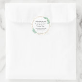 Rustieke Eucalyptus Mason Pot Huwelijksgunstlabels Ronde Sticker (Tas)