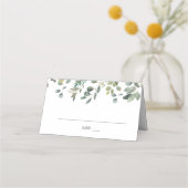 Rustieke Eucalyptus Place Card Plaatskaartje (Voorkant)