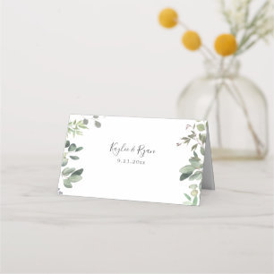 Rustieke Eucalyptus Place Card Plaatskaartje