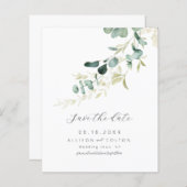 Rustieke eucalyptus salie groen groen boho budget (Voorkant / Achterkant)