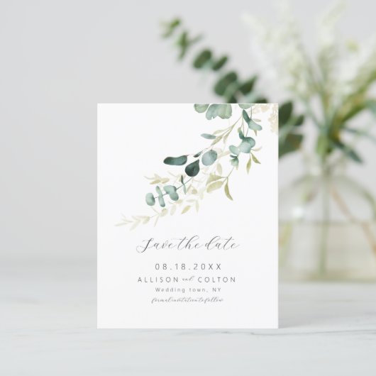 Rustieke eucalyptus salie groen groen boho budget (Staand voorkant)