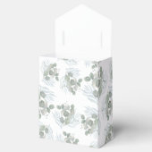 Rustieke Eucalyptus Salie Groene Bruiloft Bedankdoosjes (Geopend)