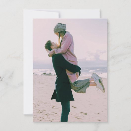 Rustieke Eucalyptus Save The Date Kaart (Achterkant)