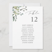 Rustieke Eucalyptus Tafelnummer Zitkaart (Achterkant)