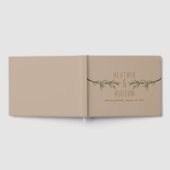 Rustieke Evergreen Branches Wedding Guestbook Gastenboek (Volledig)