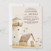 Rustieke Evergreen Fields Schuur bruiloft uitnodig Kaart (Voorkant)