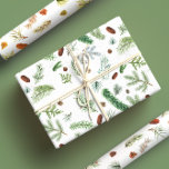 Rustieke Evergreen Pine Tree Waterverf Christmas Inpakpapier Vel<br><div class="desc">Geniet van dit elegante evergroene verpakkingspapier,  perfect voor de feestdagen. Dit omslagpapier is bedekt met een elegant ontwerp dat takken uit veel verschillende dennenbomen omvat,  en is geweldig voor Kerstmis of voor elke wintergebeurtenis.</div>