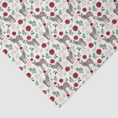 Rustieke Ezel Bloem Rood Tissuepapier (Detail)