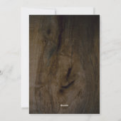 Rustieke Fairy Lights 3 Fotocollage Feestdagenkaart (Achterkant)