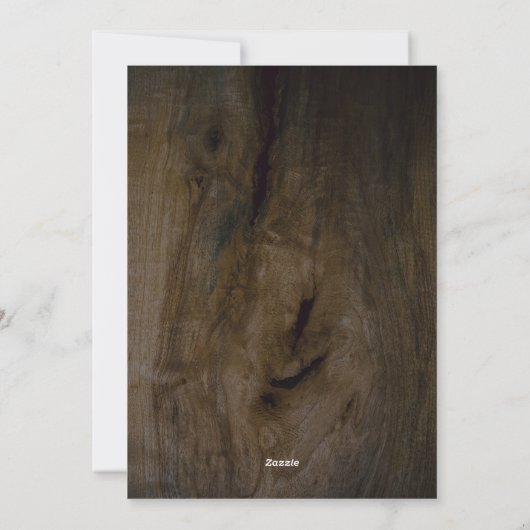 Rustieke Fairy Lights 3 Fotocollage Feestdagenkaart (Achterkant)