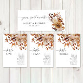Rustieke Fall Leaves Wedding Head Table Sign