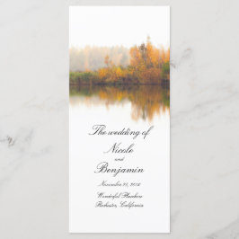 Rustieke Fall Wedding Programma's