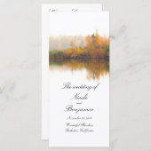 Rustieke Fall Wedding Programma's (Voorkant / Achterkant)