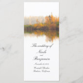 Rustieke Fall Wedding Programma's (Voorkant)