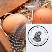 Rustieke familie Boerderij Fresh Egg Carton Zelfinktende Stempel