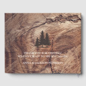 Rustieke Familie Cabin Wood Decor Custom Gastenboek (Achterkant)