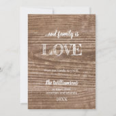 Rustieke familie houdt van moderne kerstvakantie kaart (Achterkant)