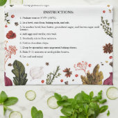 Rustieke familie recept aandenken kunst theedoek (Gevouwen)