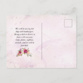  rustieke familie reünie bloemenboom slice uitnodiging briefkaart (Achterkant)