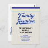  rustieke familie reünie briefkaart (Voorkant / Achterkant)