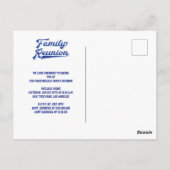  rustieke familie reünie briefkaart (Achterkant)