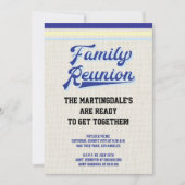  rustieke familie reünie kaart (Voorkant)