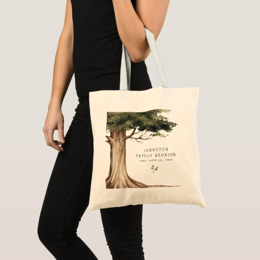 Rustieke familie reünie partij  Tree Tote Bag (Voorkant (product))