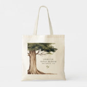 Rustieke familie reünie partij  Tree Tote Bag (Achterkant)
