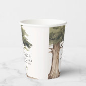 Rustieke familie reünie picknick Vintage Papieren Bekers (Rechts)