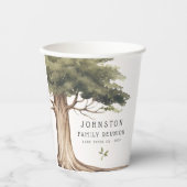 Rustieke familie reünie picknick Vintage Papieren Bekers (Voorkant)