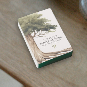 Rustieke familie reünie picknick Vintage Pokerkaarten