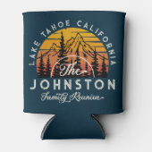 Rustieke familie reünie retro zonsondergang blikjeskoeler (Voorkant)