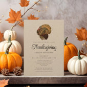 Rustieke familie reünie Thanksgiving Kaart