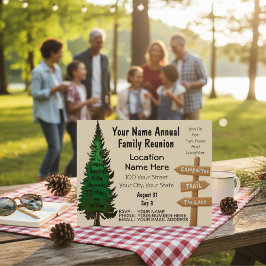 Rustieke familie reünie uitnodigingen