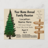 Rustieke familie reünie uitnodigingen (Voorkant)