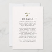 Rustieke Familie Reünie Waterverf Tree Kaart (Achterkant)