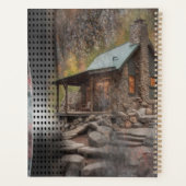 Rustieke familie Stone Cabin Planner (Achterkant)