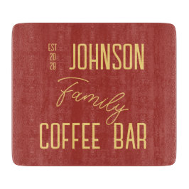 Rustieke familienaam Keuken Koffiebar Snijplank