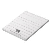 Rustieke familienaam Walking Beer Notitieblok (Linkerzijde)