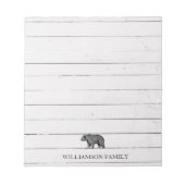 Rustieke familienaam Walking Beer Notitieblok (Voorkant)