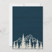 Rustieke familiereünie  retro zonneboom kaart (Achterkant)