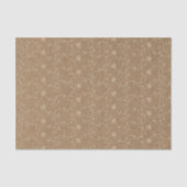 Rustieke Faux Burlap Lace Kerstmis Tissuepapier (Voorkant)