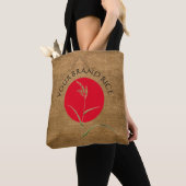  rustieke Faux Burlap Rice Sack Sjabloon Tote Bag (Dichtbij)