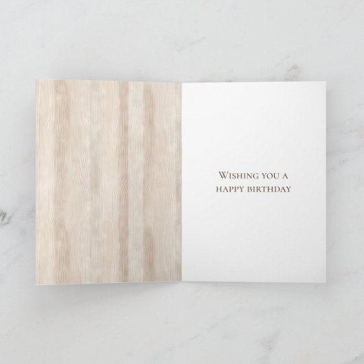 Rustieke Faux Cream White Wood Cowboy laarzen Verj Kaart (Binnen)